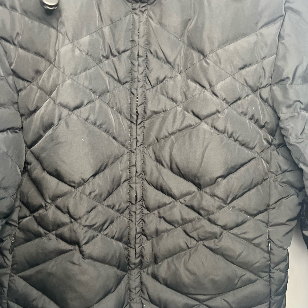 NEW YORK & CO Puffer Down Jacket Hooded Black Winter Outdoor Sz S Parka - Picture 3 of 10
